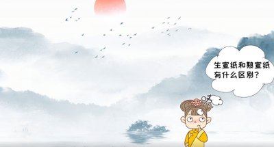 ​生宣纸和熟宣纸的区别？生宣纸和熟宣纸哪个适合写字？