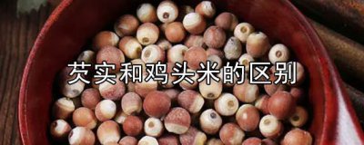 ​芡实和鸡头米有什么区别 芡实的功效与作用
