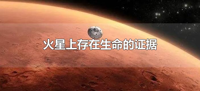 火星上存在生命的证据