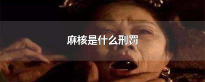 ​麻核是什么刑罚（麻核是啥）