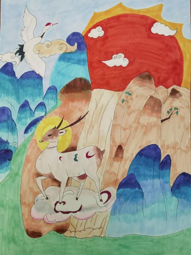 世界著名儿童画作品欣赏（创世神话童画中华）(18)