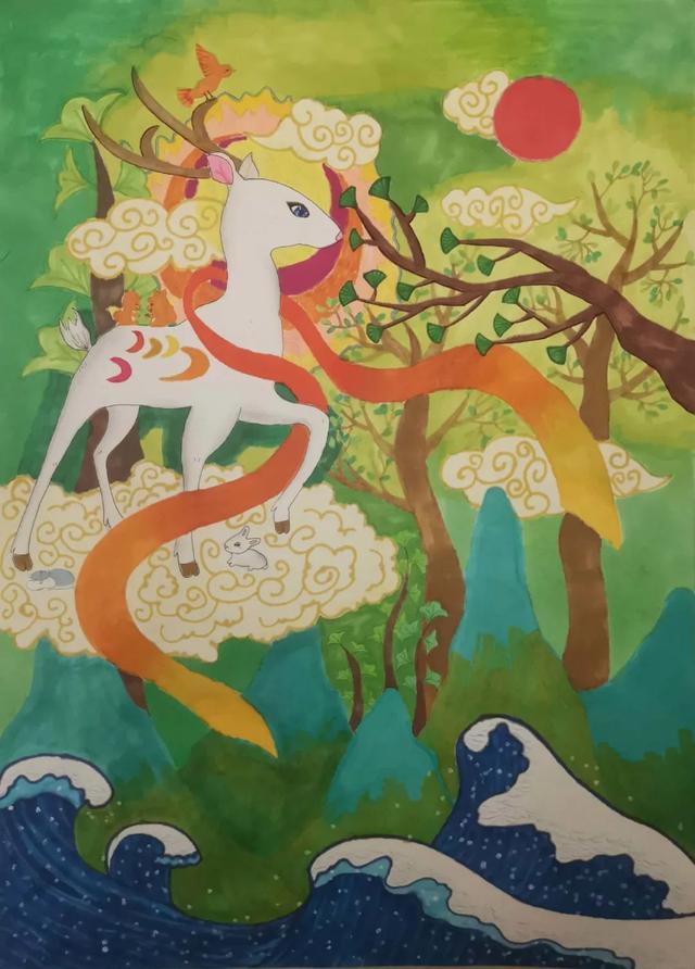 世界著名儿童画作品欣赏（创世神话童画中华）(10)