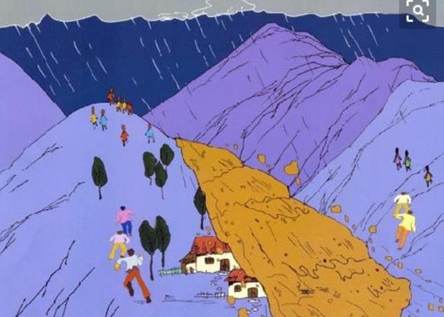 在山上遇到泥石流往哪里跑，在山上遇到泥石流时应该怎么做？图3