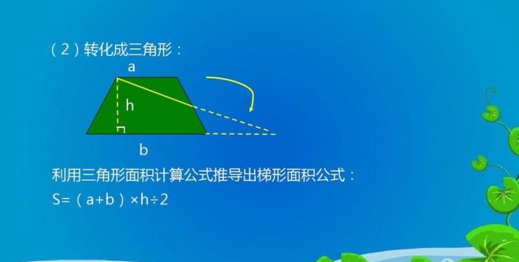 梯形和圆的面积公式推导过程