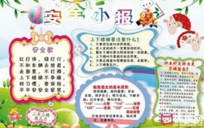 ​安全小报手抄报内容(暑期安全小报手抄报)