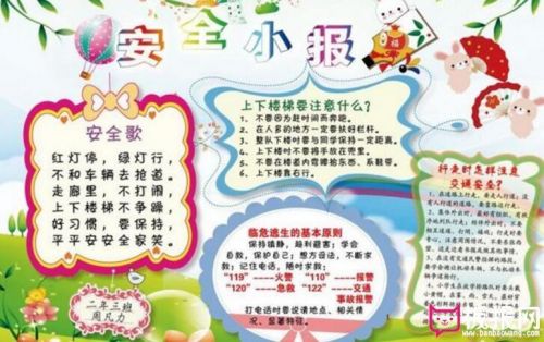 安全小报手抄报内容(暑期安全小报手抄报)-第1张图片-