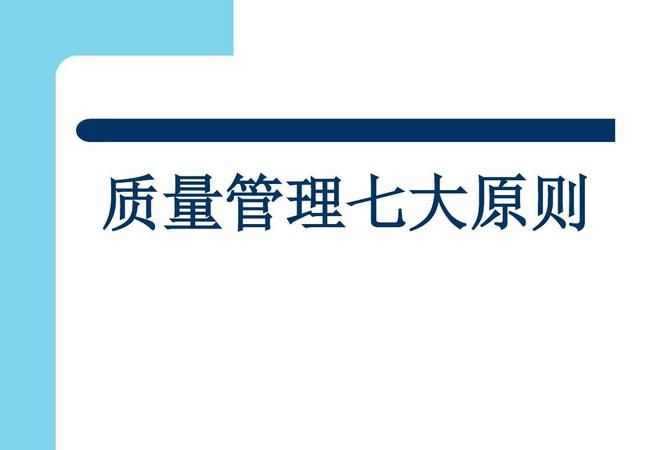 iso 9000质量管理原则