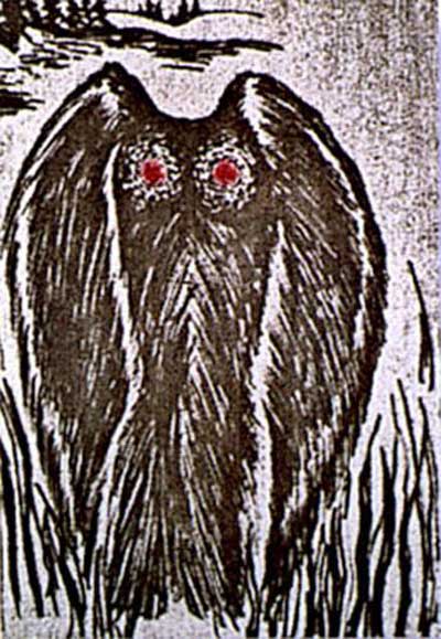 寰球未解之谜天蛾人事变 天蛾人实在照片