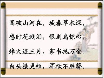 ​国破山河在出自哪个历史背景（国破山河在出处及原文翻译）