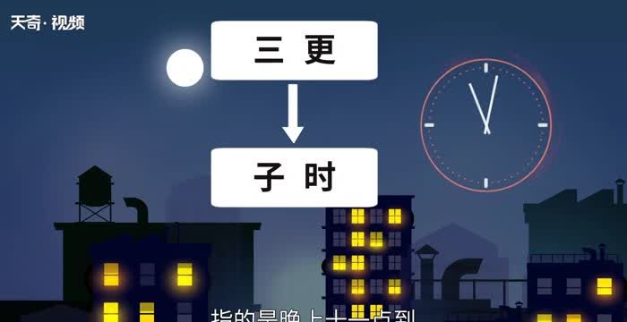 三更半夜的三更是几点钟