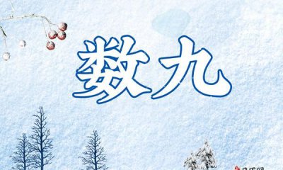 ​数九是什么意思,数九的九是什么意思