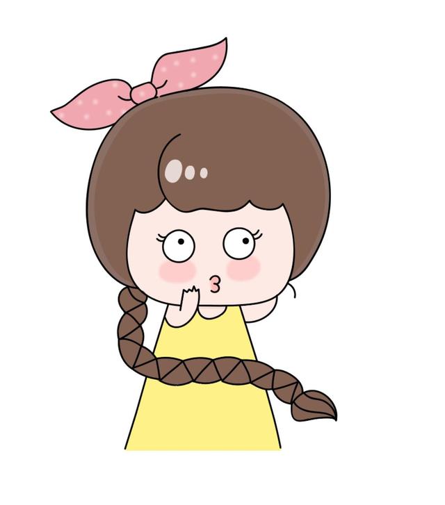 如何画好麻花辫(十分钟教你画麻花辫女孩)(4)