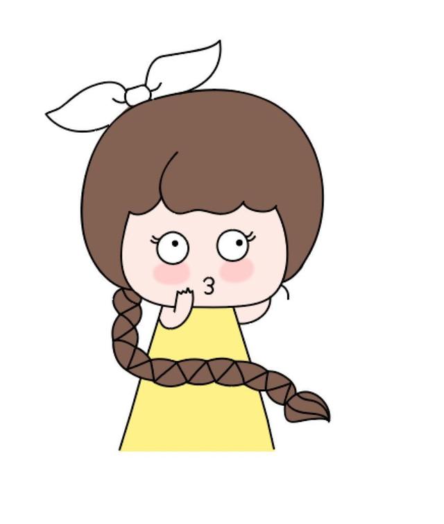 如何画好麻花辫(十分钟教你画麻花辫女孩)(3)