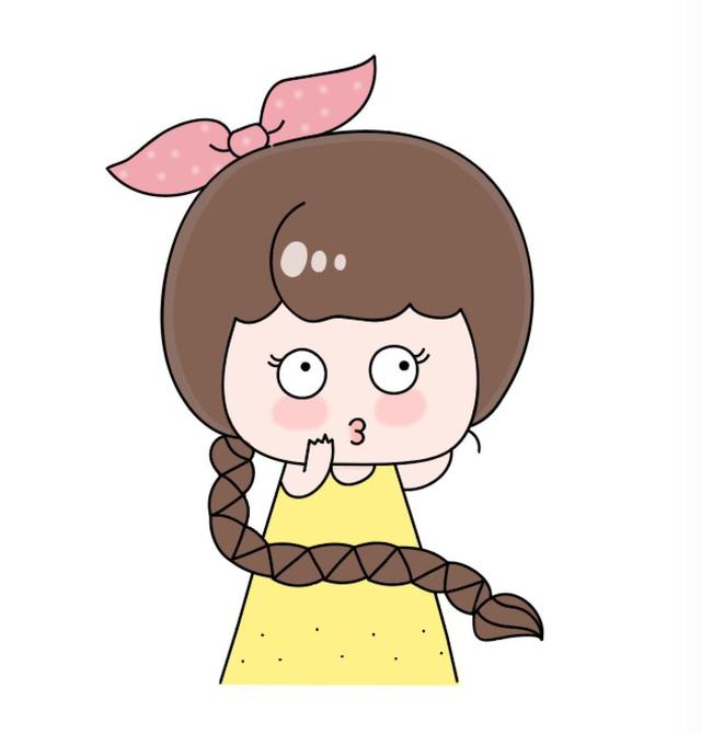 如何画好麻花辫(十分钟教你画麻花辫女孩)(5)