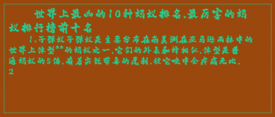 ​世界上最凶的10种蚂蚁排名,最厉害的蚂蚁排行榜前十名