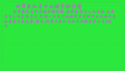 ​世界最知名十大城市排行榜