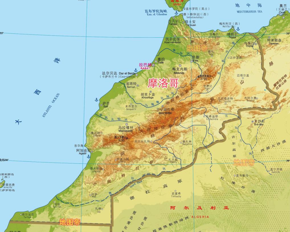 摩洛哥是哪个洲的国家