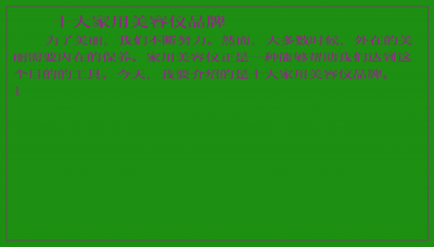​十大家用美容仪品牌