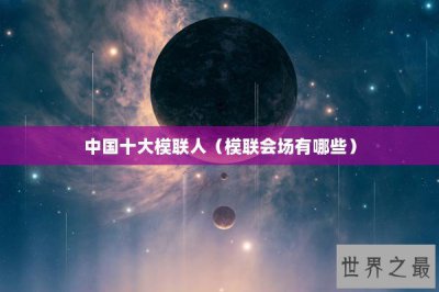 ​中国十大模联人（模联会场有哪些）