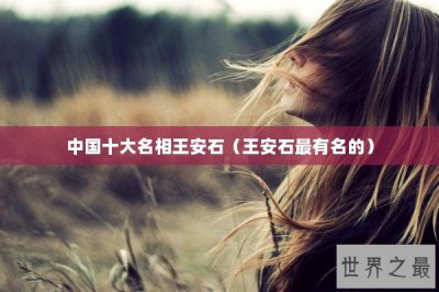 ​中国十大名相王安石（王安石最有名的）