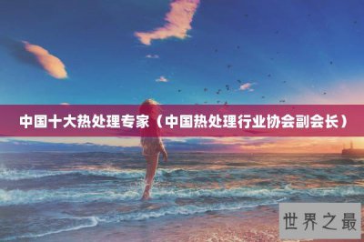 ​中国十大热处理专家（中国热处理行业协会副会长）