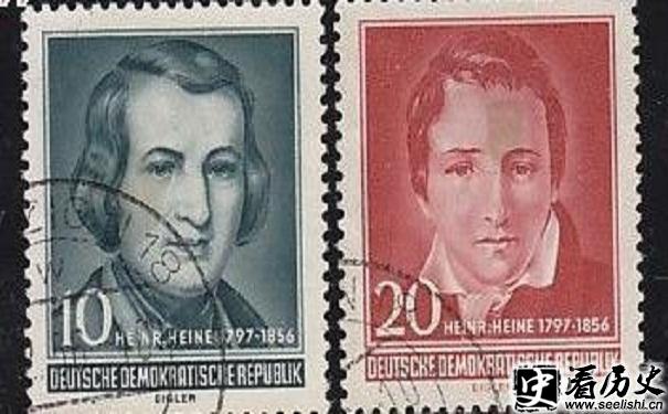 海涅逝世100周年纪念邮票