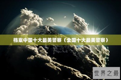 ​档案中国十大最美警察（全国十大最美警察）