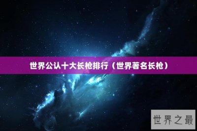 ​世界公认十大长枪排行（世界著名长枪）