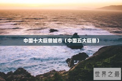 ​中国十大巨兽城市（中国五大巨兽）