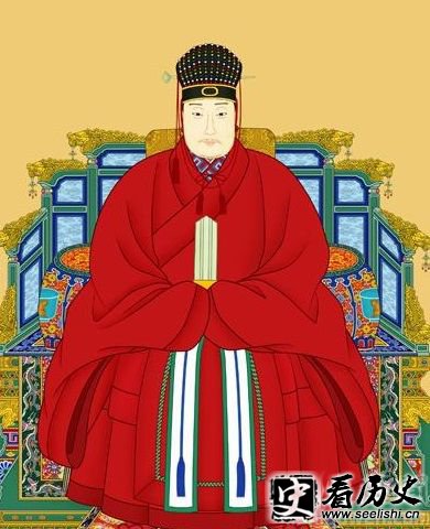 萨尔浒之战时期的明神宗画像