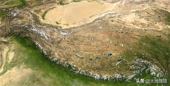 地图看中国四大高原：内蒙古高原、黄土高原、云贵高原、青藏高原