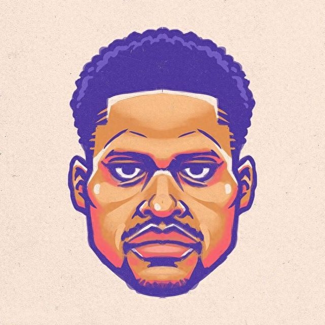 组图：国外网友制作的一组NBA球星炫酷漫画头像，你喜欢吗？