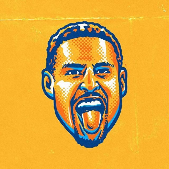 组图：国外网友制作的一组NBA球星炫酷漫画头像，你喜欢吗？