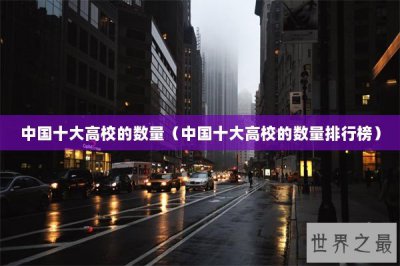 ​中国十大高校的数量（中国十大高校的数量排行榜）