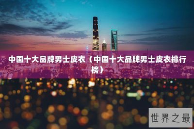 ​中国十大品牌男士皮衣（中国十大品牌男士皮衣排行榜）