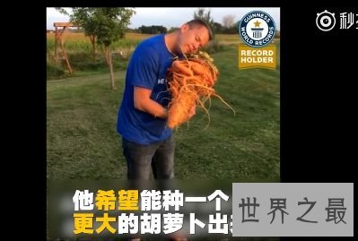 盘点世界之最蔬菜，世界最重胡萝卜20.34斤已成精
