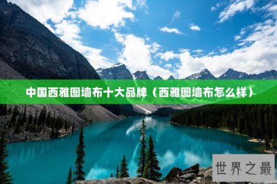 ​中国西雅图墙布十大品牌（西雅图墙布怎么样）