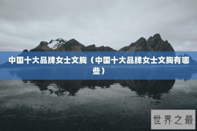 ​中国十大品牌女士文胸（中国十大品牌女士文胸有哪些）