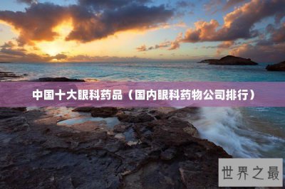 ​中国十大眼科药品（国内眼科药物公司排行）