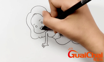 ​儿童画美人鱼怎么画   美人鱼简笔画怎么画