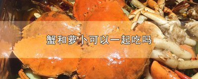 ​蟹能与萝卜一起吃吗 萝卜和蟹能一起吃吗