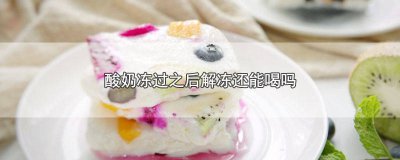 ​酸奶冷冻化了之后还可以喝吗 酸奶冻住了解冻后还能喝吗
