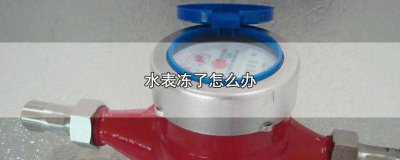 ​水表冰冻了怎么办 水表冻住了怎么解决