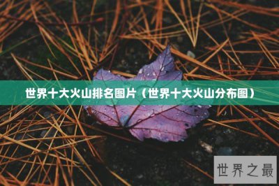 ​世界十大火山排名图片（世界十大火山分布图）