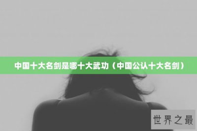 ​中国十大名剑是哪十大武功（中国公认十大名剑）