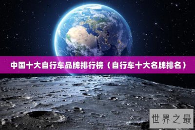 ​中国十大自行车品牌排行榜（自行车十大名牌排名）