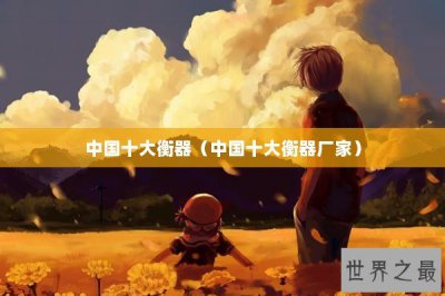 ​中国十大衡器（中国十大衡器厂家）