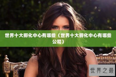 ​世界十大孵化中心有哪些（世界十大孵化中心有哪些公司）