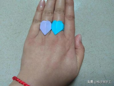 ​爱心戒指怎么折（3秒做一个盲盒）