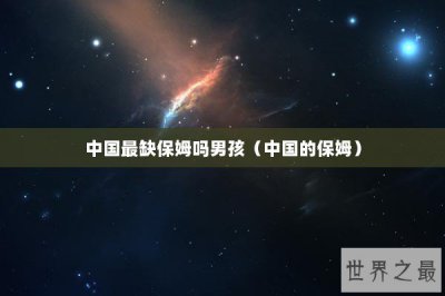​中国最缺保姆吗男孩（中国的保姆）